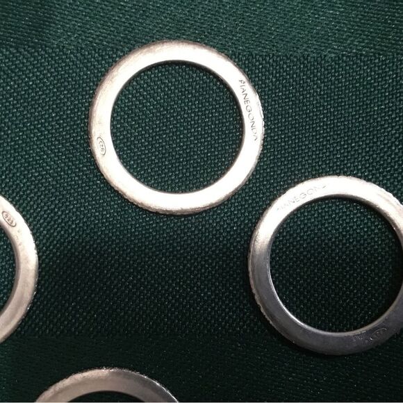 Pianegonda Sterling Silver Stack Rings - Picture 6 of 11